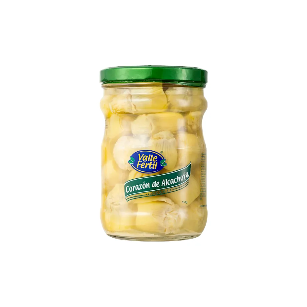 Corazones de Alcachofa VALLE FERTIL Frasco x 410 gr