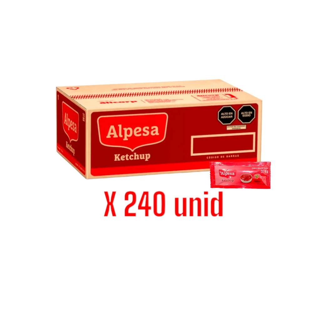 KETCHUP ALPESA PERSONAL CAJA X 240 UND