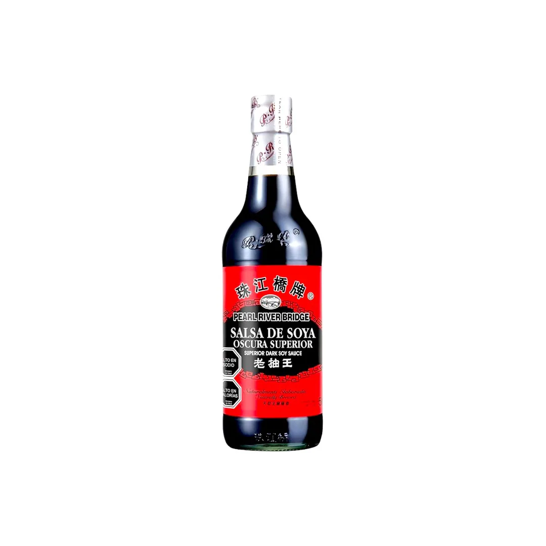 SALSA DE SOYA OSCURA PEARL RIBER BRIDGE 500 ML