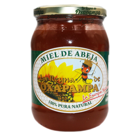 Miel de Abeja LA REYNA OXAPAMPA Frasco x 600 gr