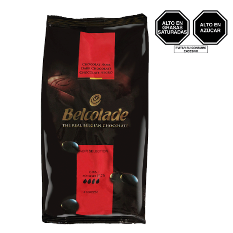 BELCOLADE NEGRO NOIR SELECTION DROPS 55% CACAO X 1 kg