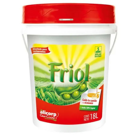 ACEITE VEGETAL DE SOYA FRIOL BALDE X 18 LT