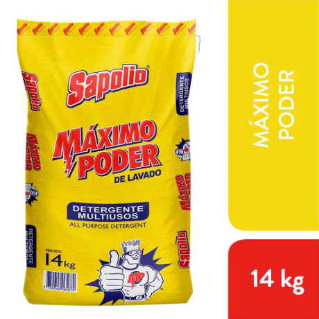 DETERGENTE SAPOLIO MAXIMO PODER SACO X 13,5 KG