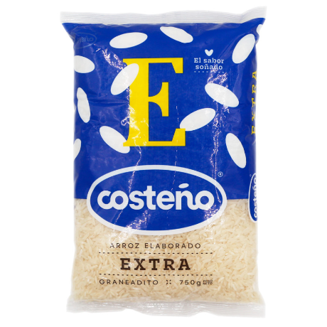 ARROZ COSTEÑO EXTRA GRANEADITO X 750 GR