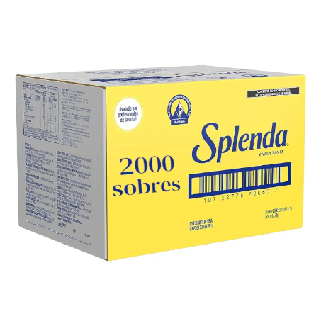 SPLENDA ENDULZANTE SIN CALORIAS CAJA X 2000 SOBRES