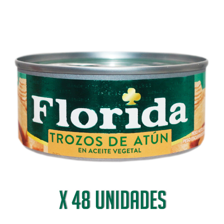 TROZOS DE ATUN FLORIDA CAJA 48 X 140 GR