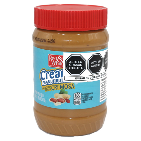 MANTEQUILLA DE MANI RED & WHITE X 510 GR