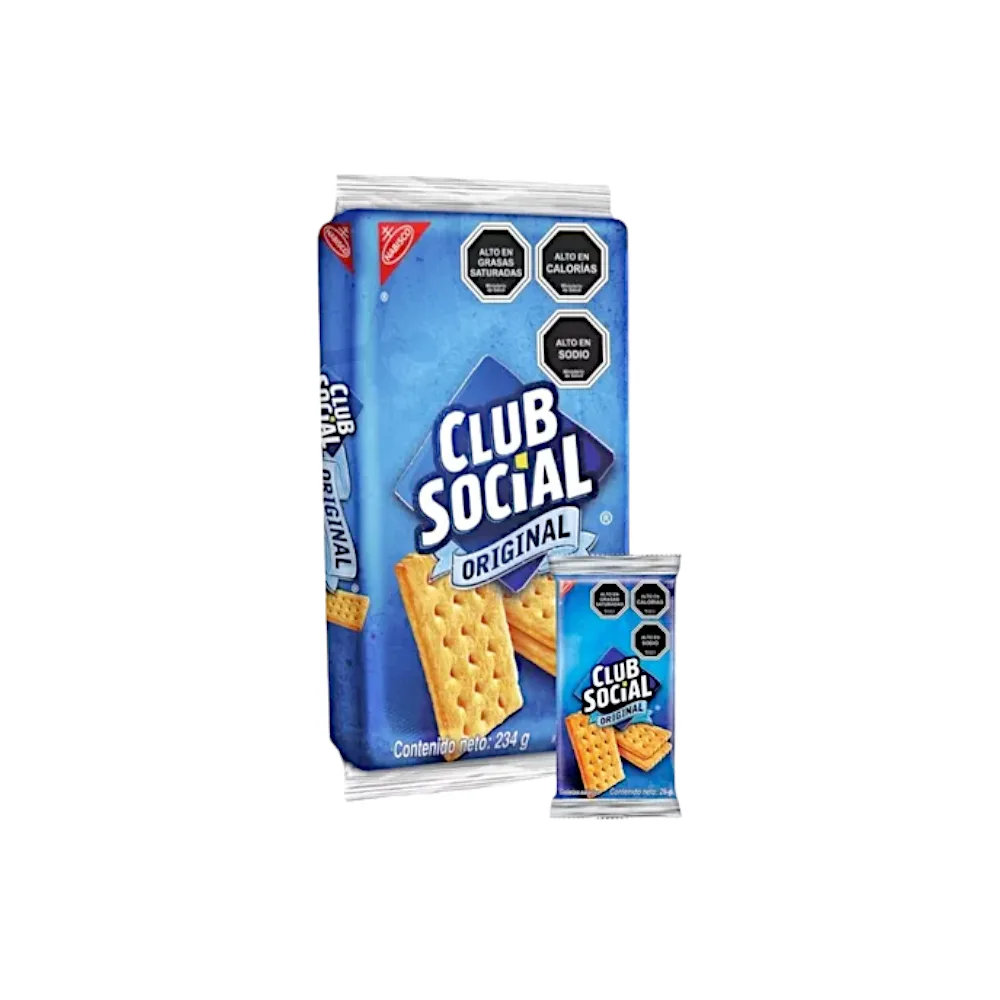 Galleta Salada Clasica CLUB SOCIAL Paquete x 9 un