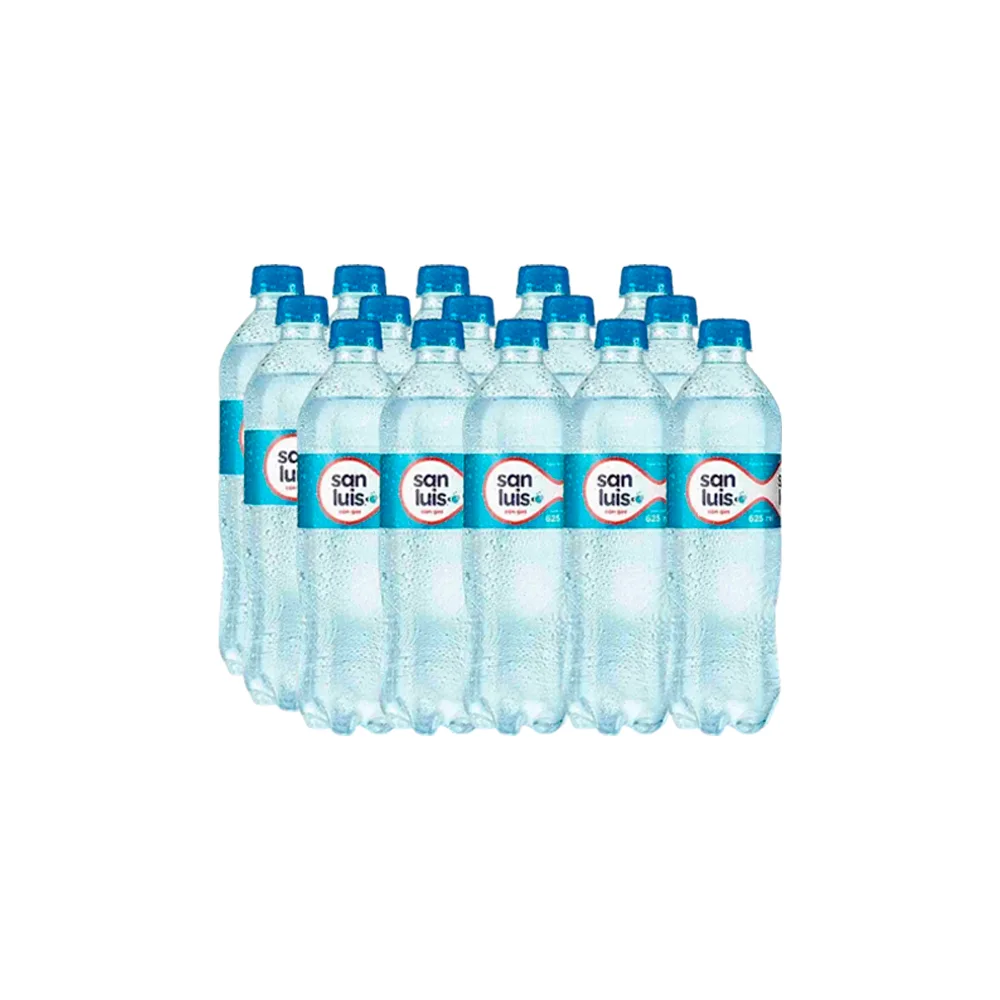 Agua Mineral SAN LUIS con gas Botella 15 x 625 ml
