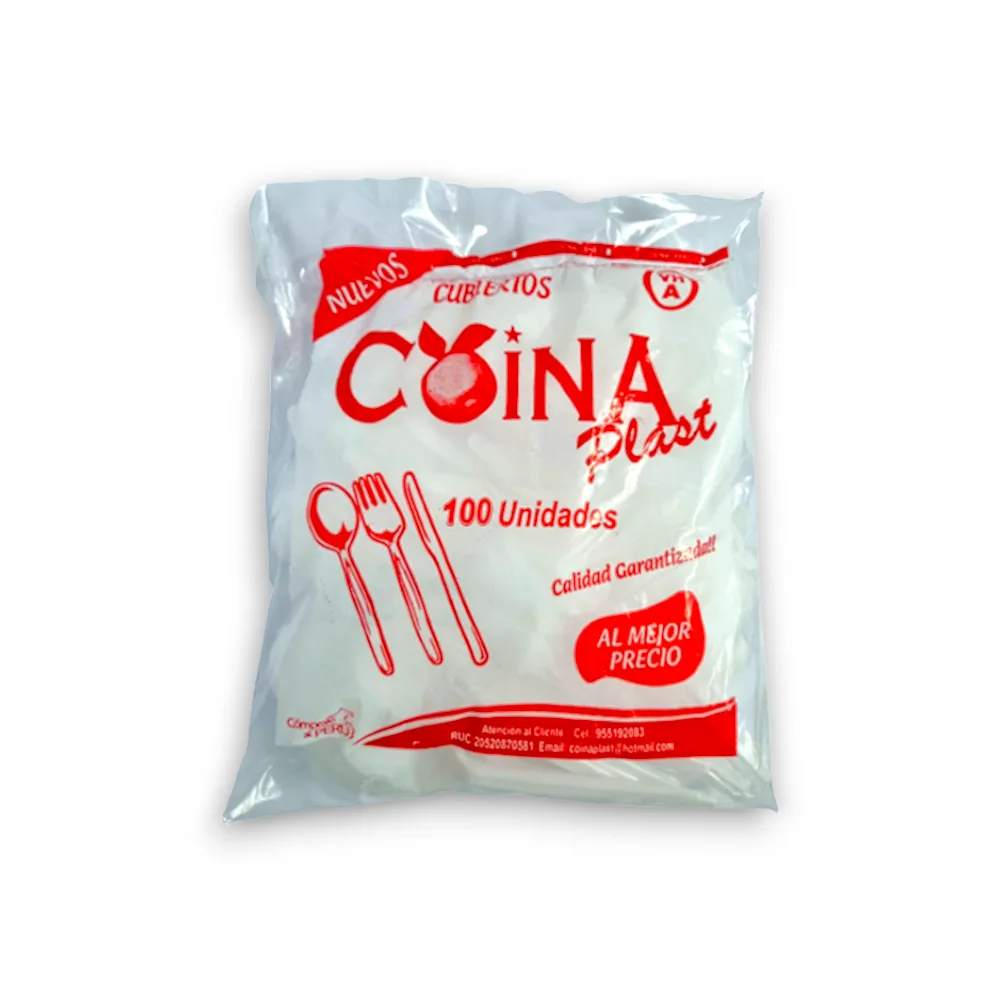 Cucharita Plastica Blanca 12cm x 100 un