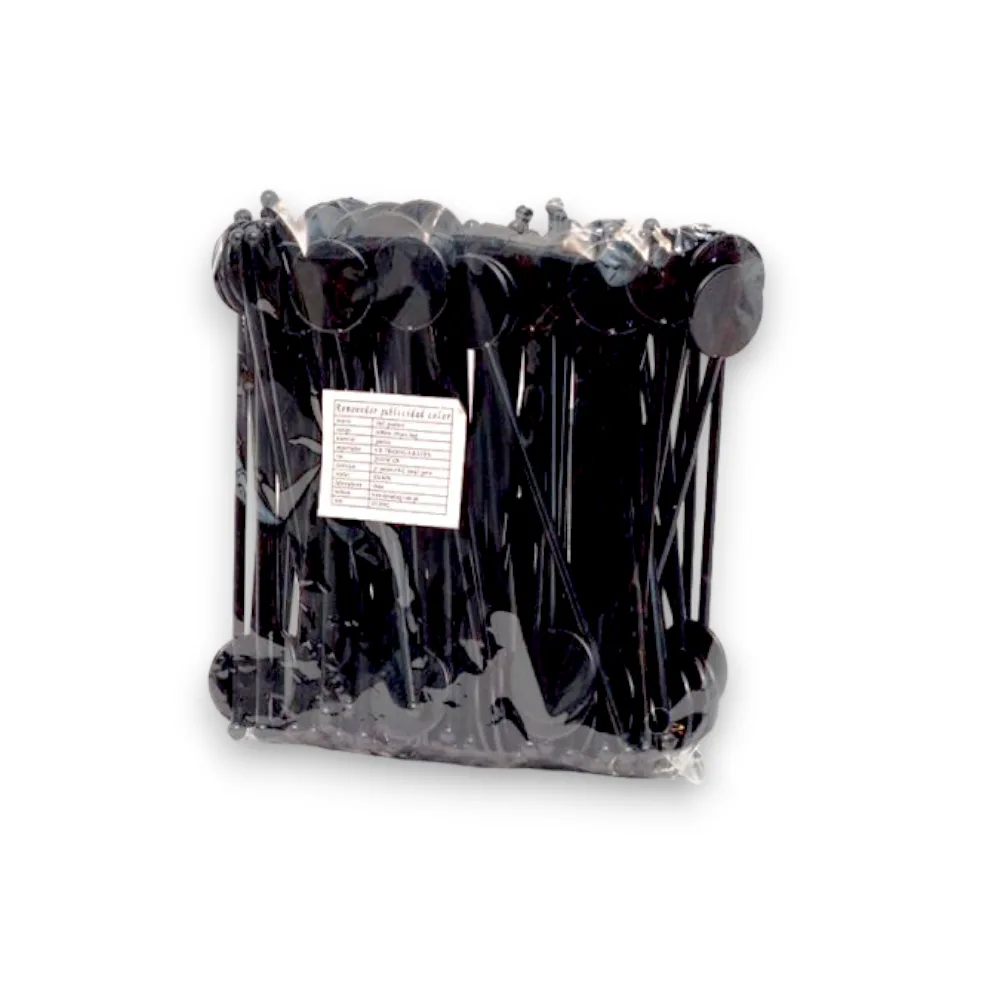 Removedor de Tragos Negro con Disco 16,5 cm x 50 un