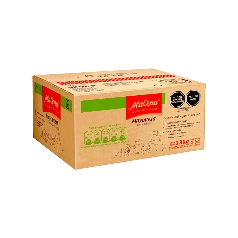 MAYONESA ALACENA CAJA X 3,8 KG