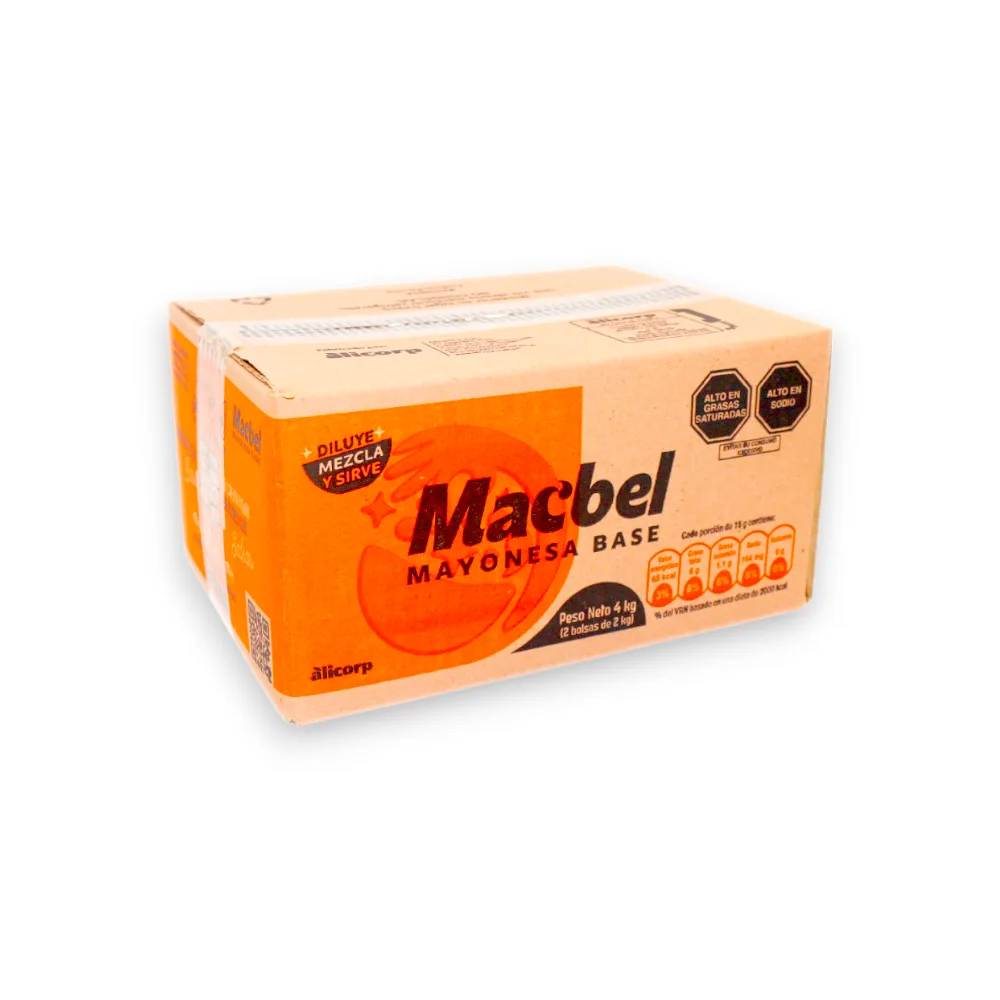 MAYONESA BASE MACBEL CAJA X 4 KG