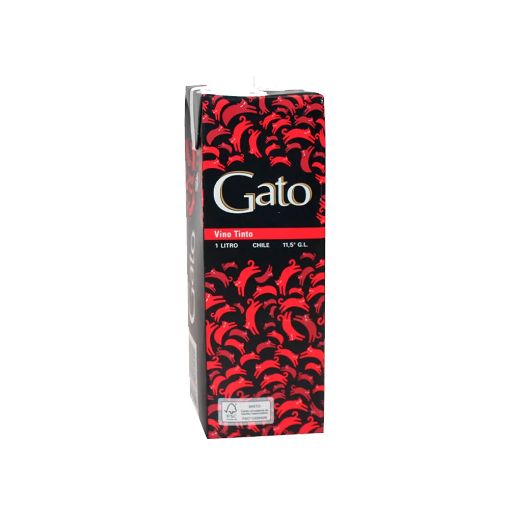 VINO GATO TINTO CAJA X 1 LT