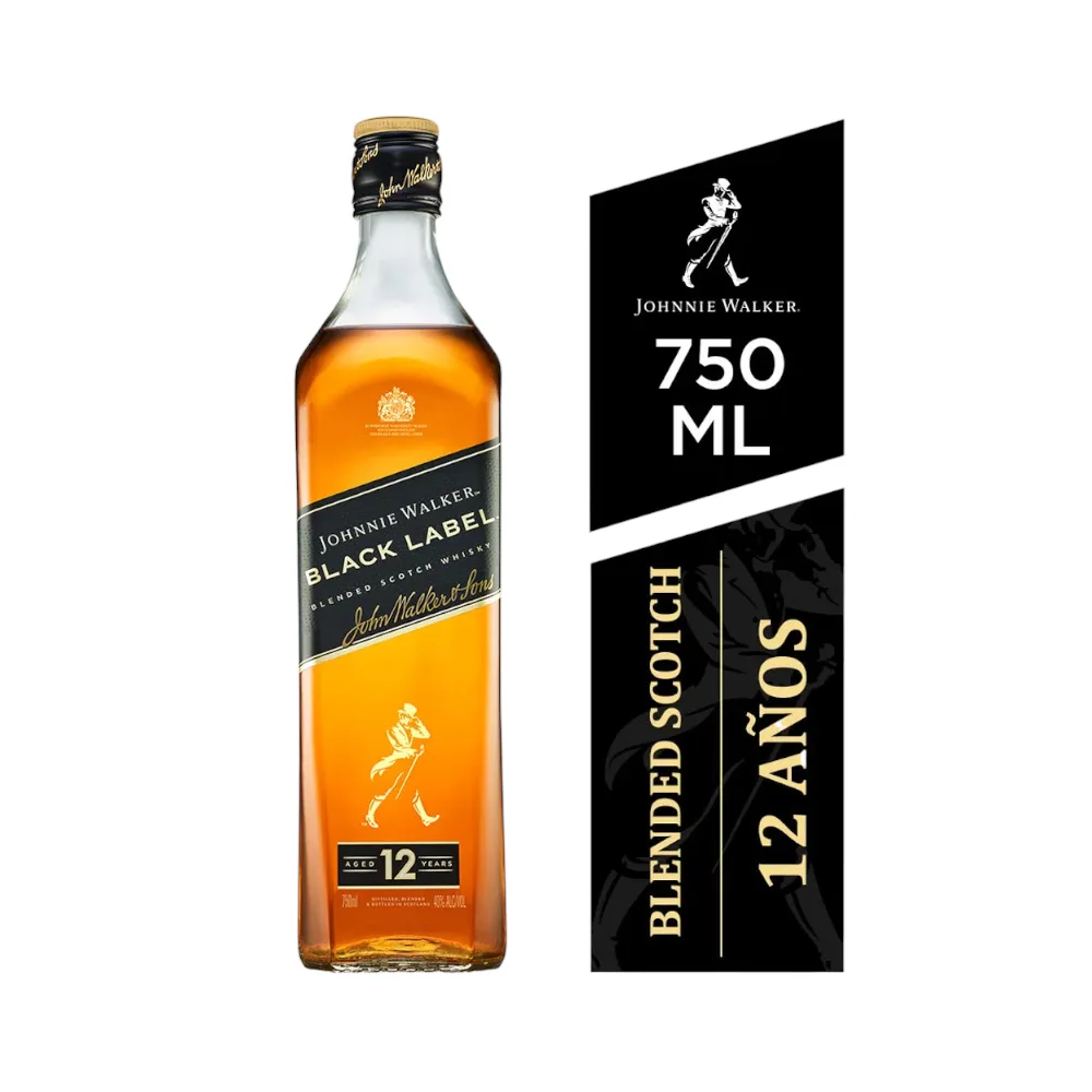 Whisky Black Label JOHNNIE WALKER x 750 ml
