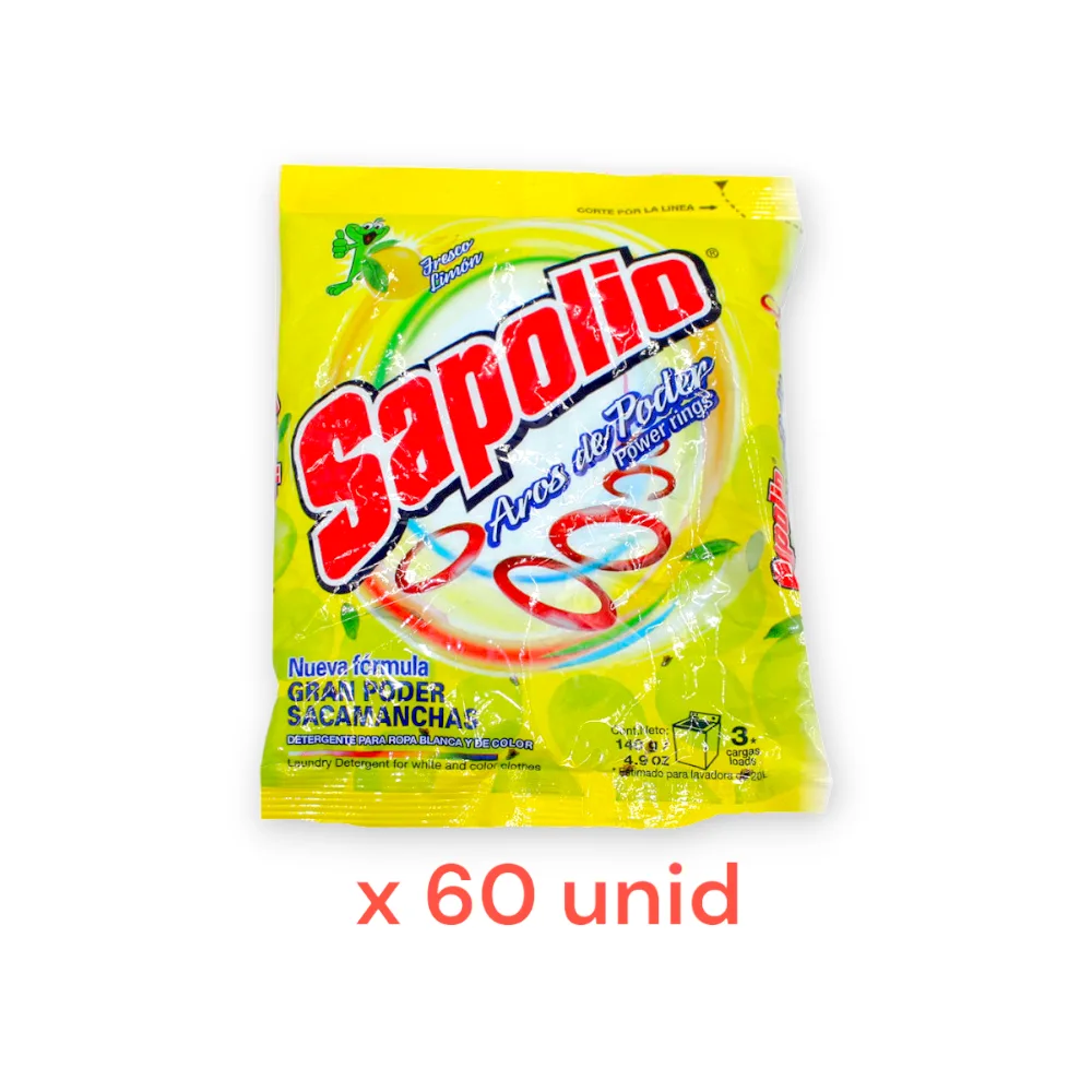 DETERGENTE SAPOLIO LIMON 60 X 140 GR
