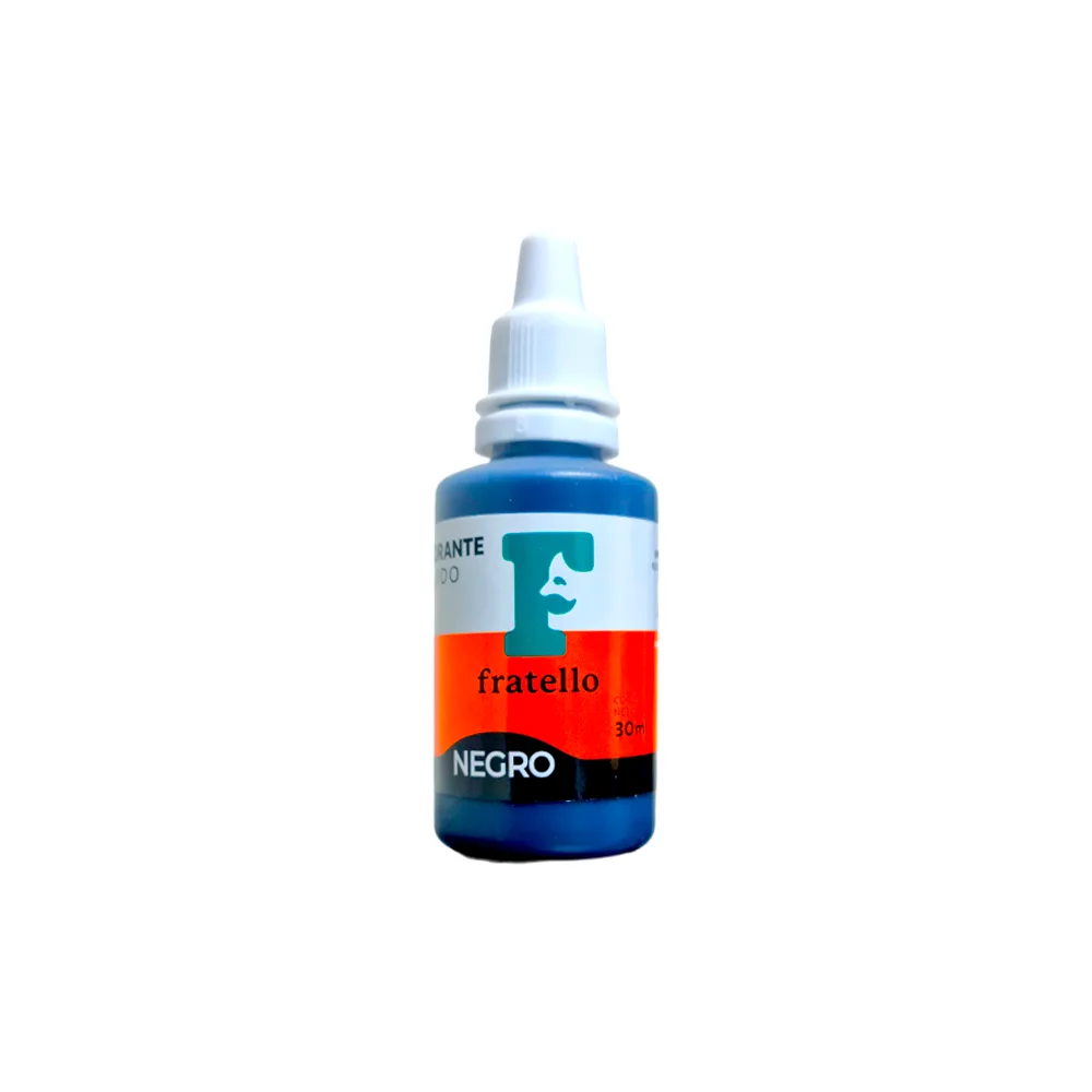 COLORANTE LÍQUIDO NEGRO FRATELLO x 30 ml