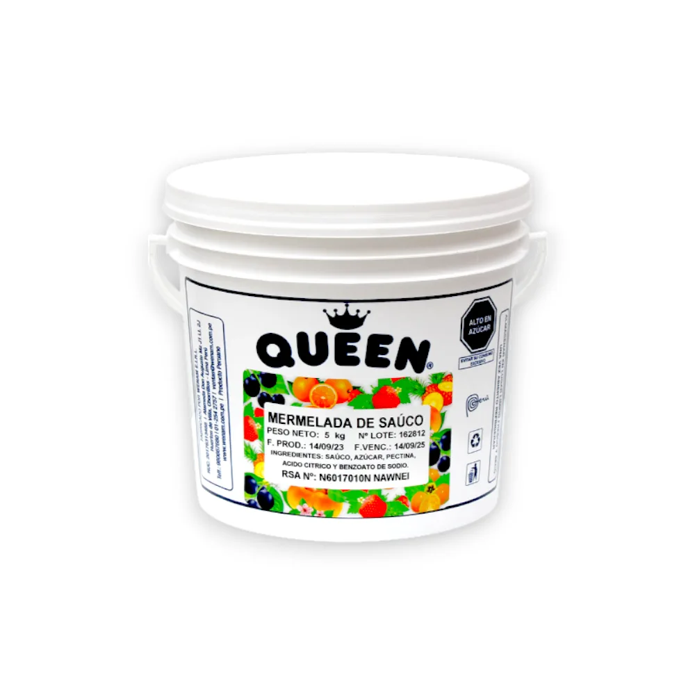 MERMELADA DE SAUCO QUEEN BALDE X 5 KG