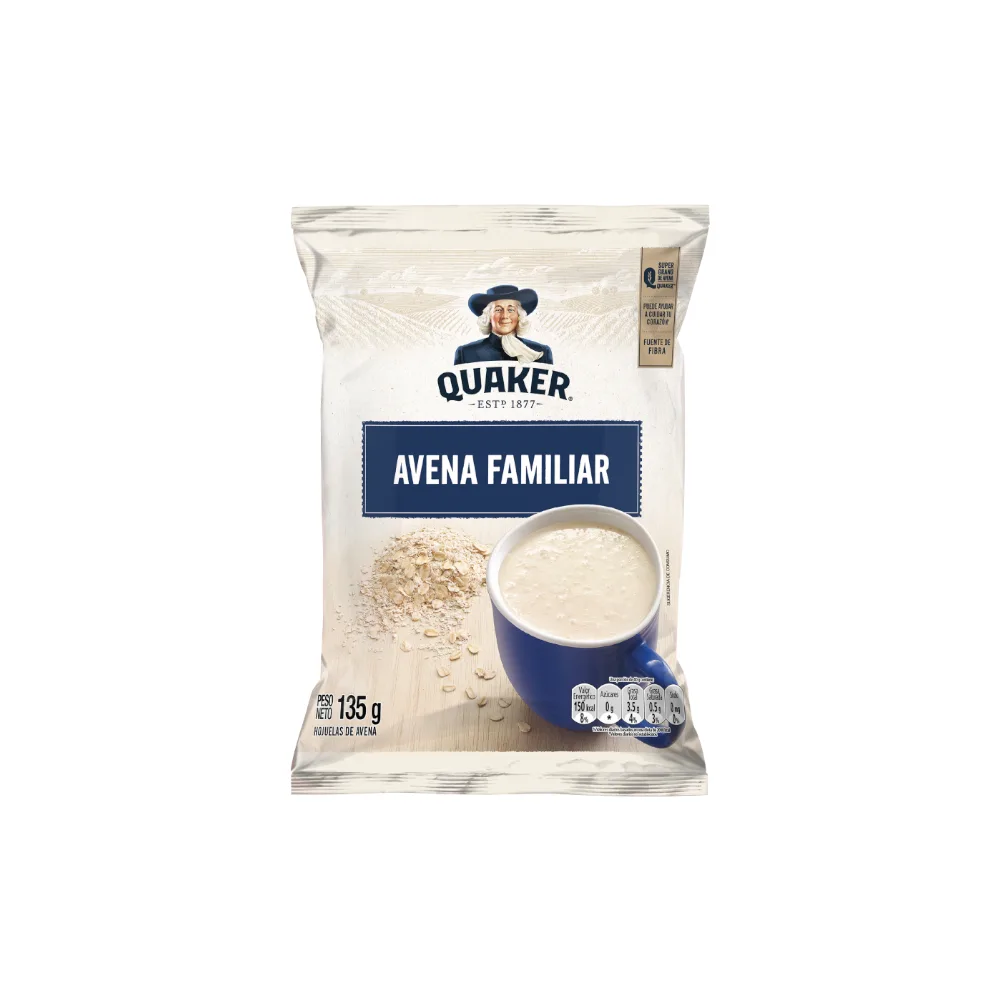 Avena Quaker Familiar Bolsa x 135 gr