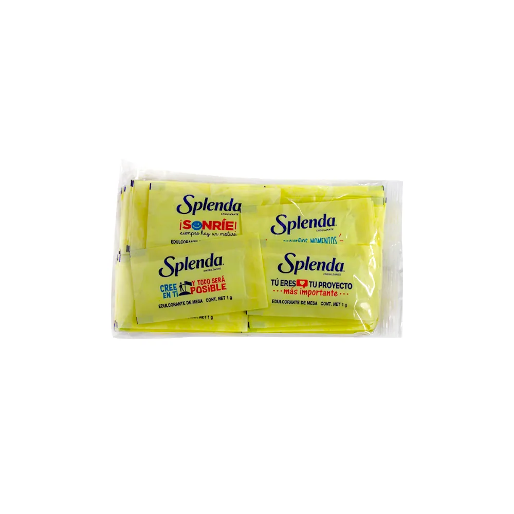 SPLENDA ENDULZANTE SIN CALORIAS BOLSA X 100 SOBRES