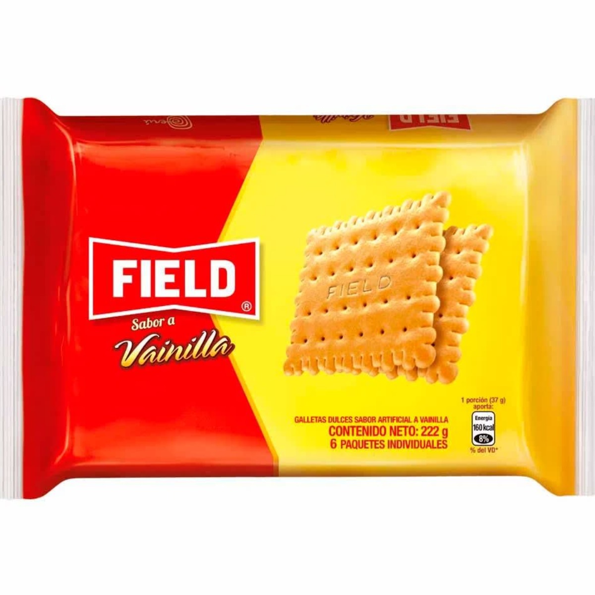 GALLETA DE VAINILLA FIELD 24 SIX PACK X 37 GR