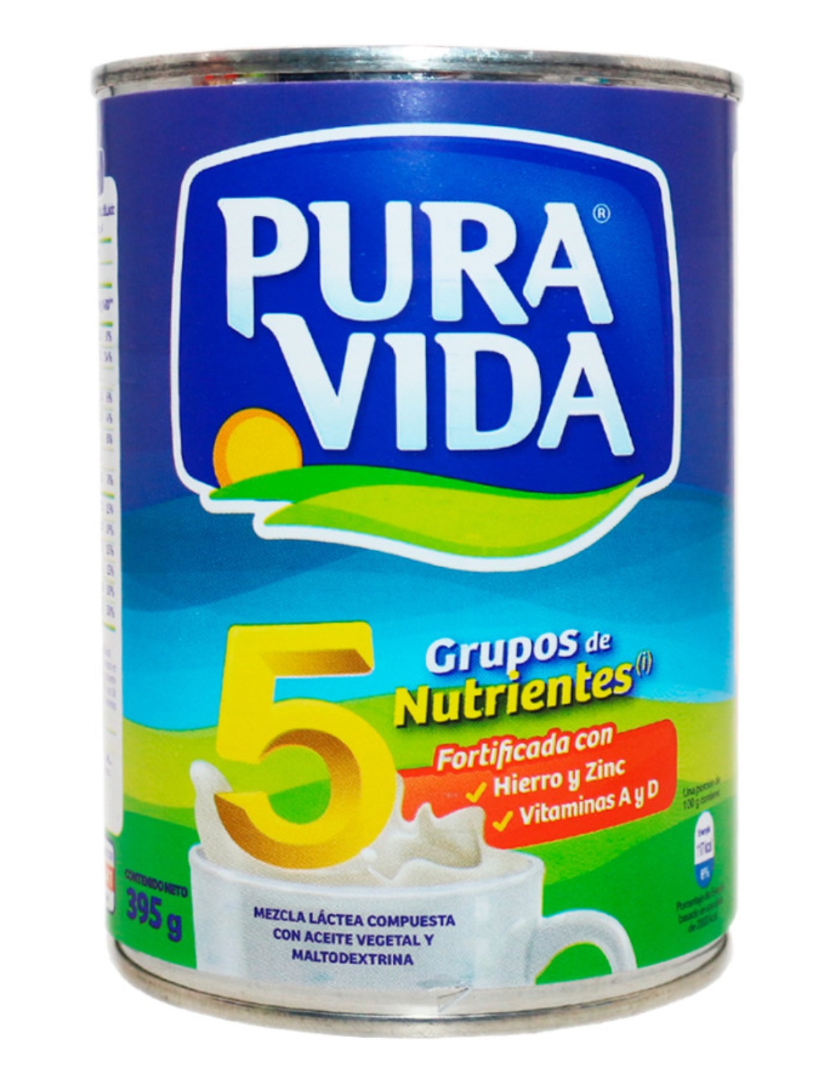 PURA VIDA MEZCLA LACTEA LATA 24 X 390 GR