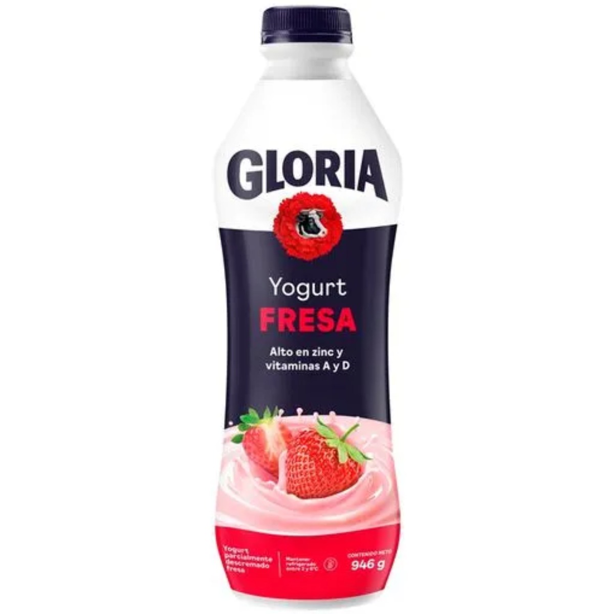 YOGURT BEBIBLE FRESA GLORIA BOTELLA X 946 GR
