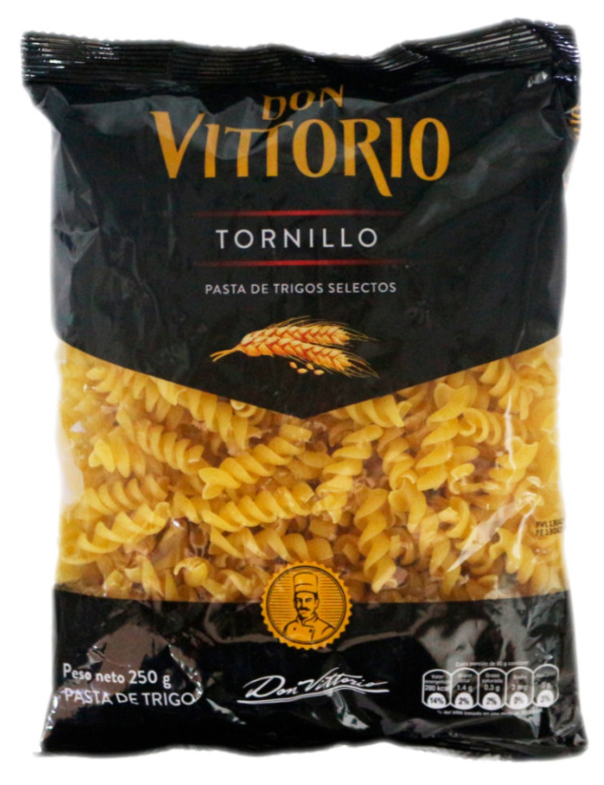 FIDEO TORNILLO DON VITTORIO 250 GR X 20 UND