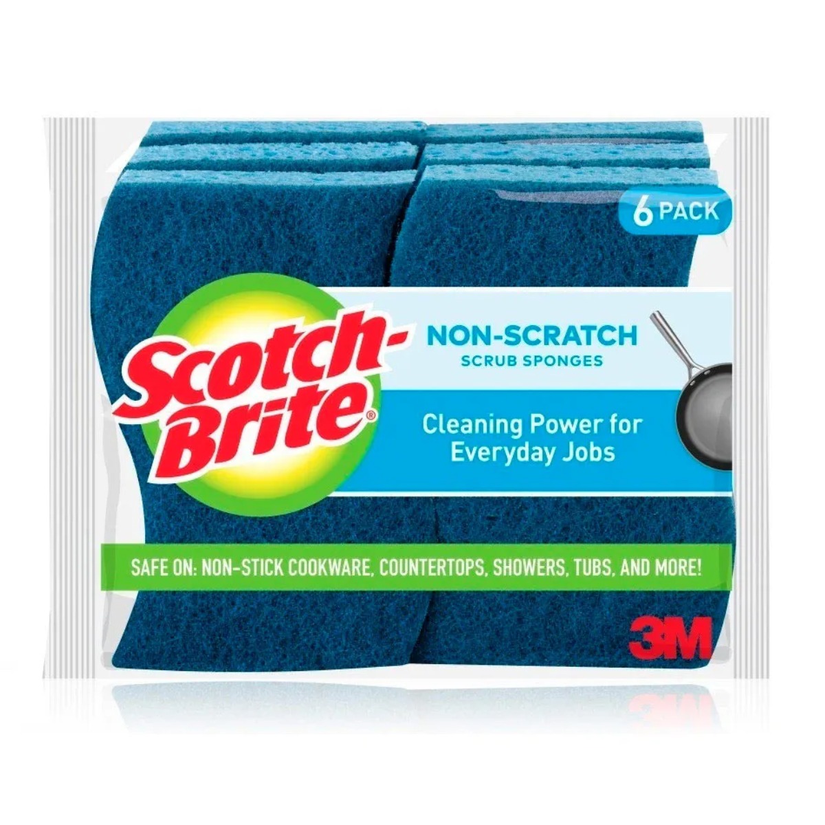 ESPONJA FIBRA CERO RAYAS SCOTCH BRITE 3M X 6 UND