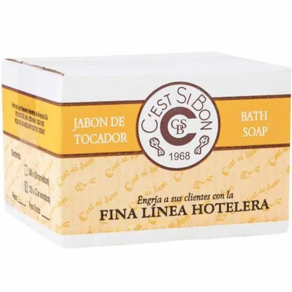 JABON HOTELERO C'EST SIBON BARRA 15 GR CAJA X 125 UN