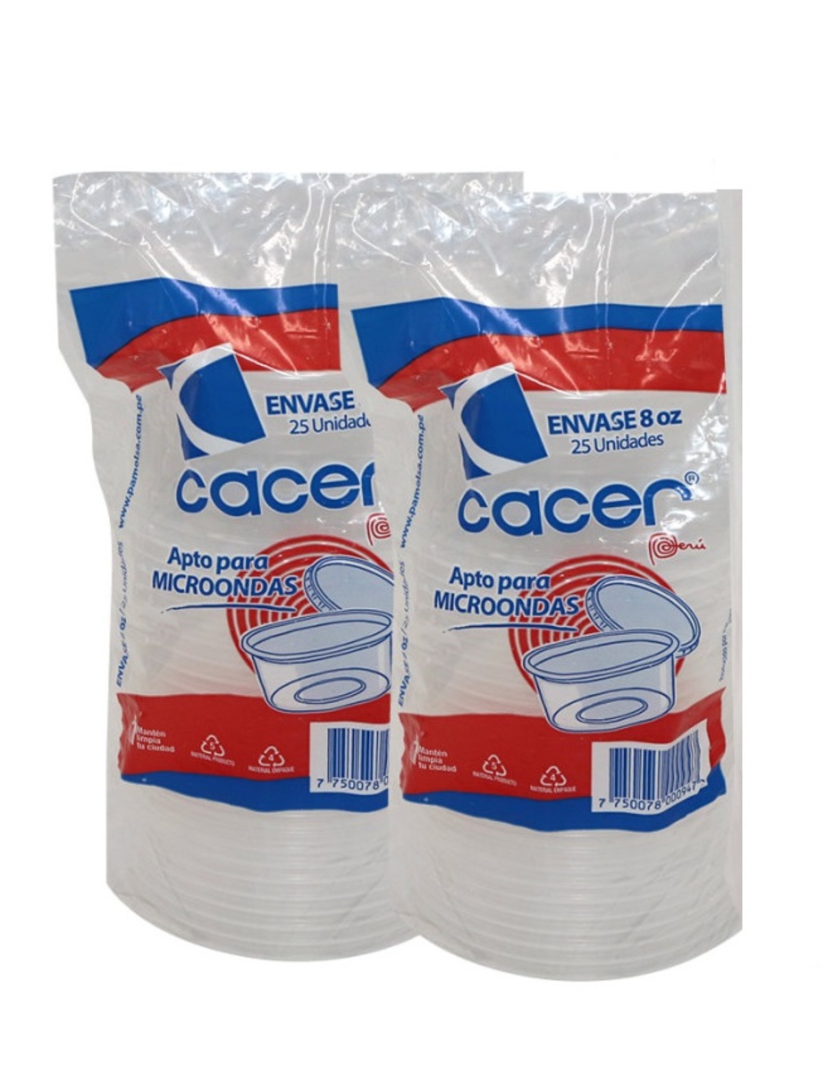 ENVASE TRANSPARENTE 8 ONZAS X 100UND