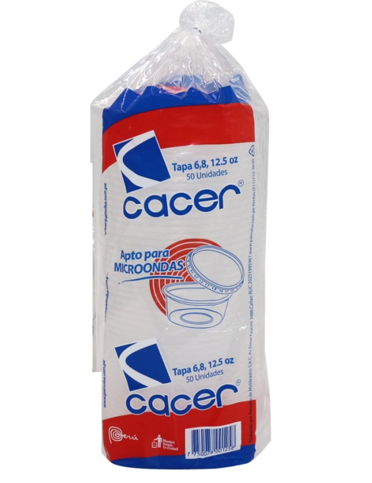 TAPA P TRANSPARENTE 8 ONZAS X 100UND