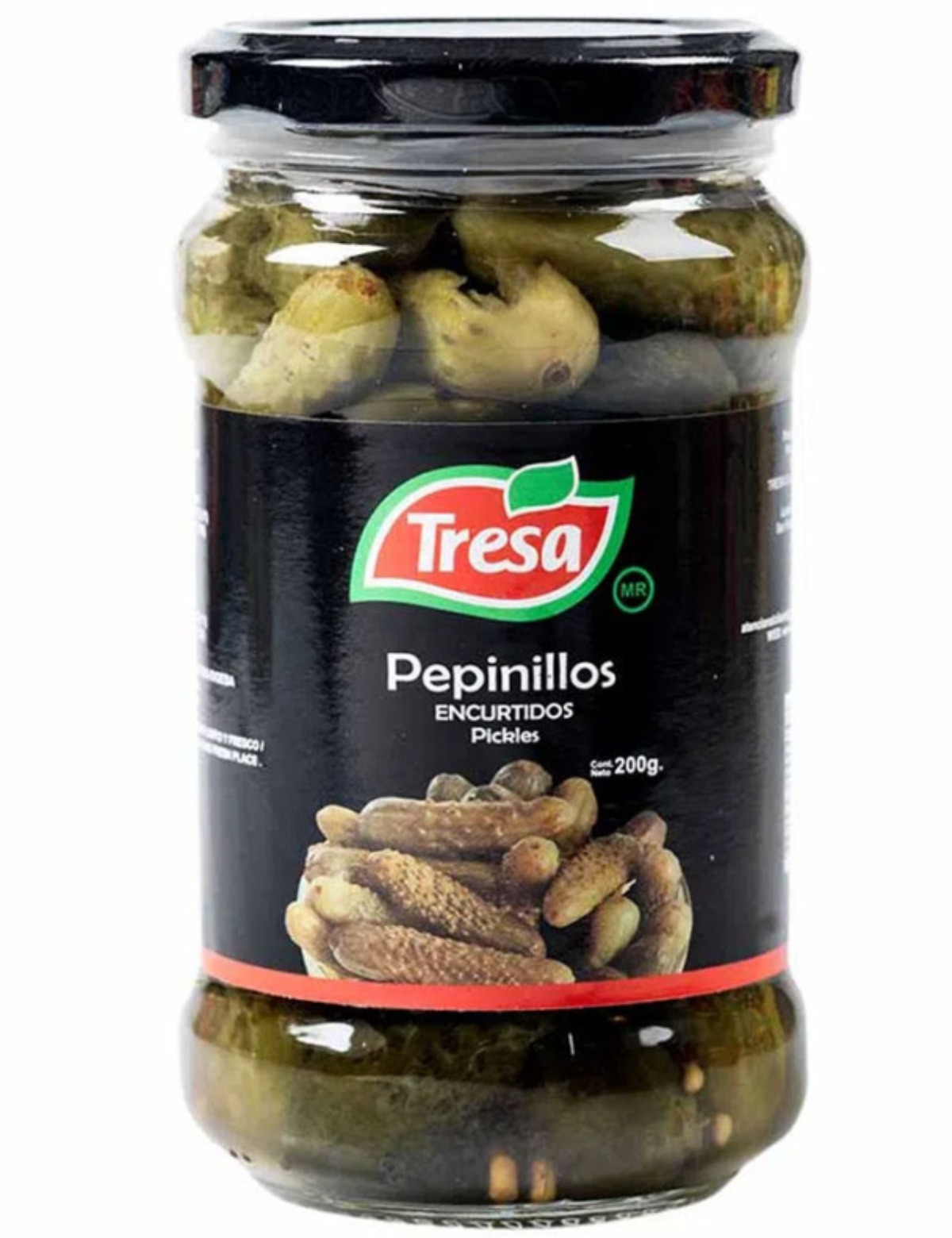 PEPINILLOS ENCURTIDOS TRESA x  200 Gr