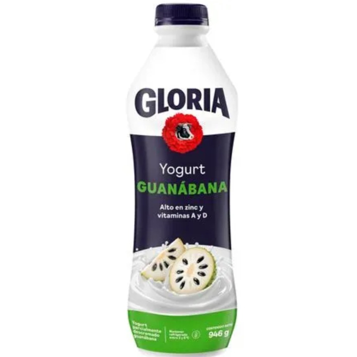 YOGURT BEBIBLE GLORIA GUANABANA BOTELLA X 946 GR