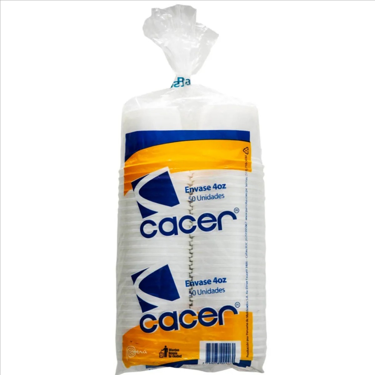 ENVASE PLASTICO TRASNPARENTE 4 OZ X 100 UN