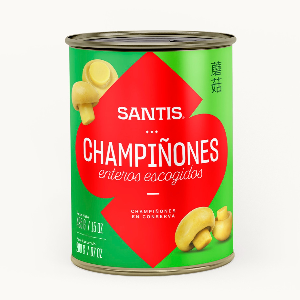 Champiñones SANTIS Lata x 425 gr