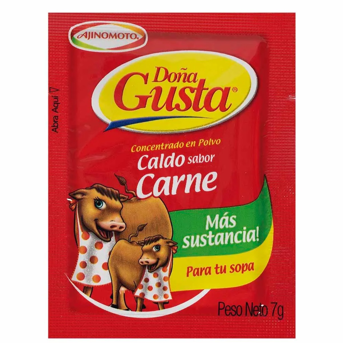 CALDO CONCENTRADO COSTILLA DE RES DOÑA GUSTA PACK 80 X 7 GR