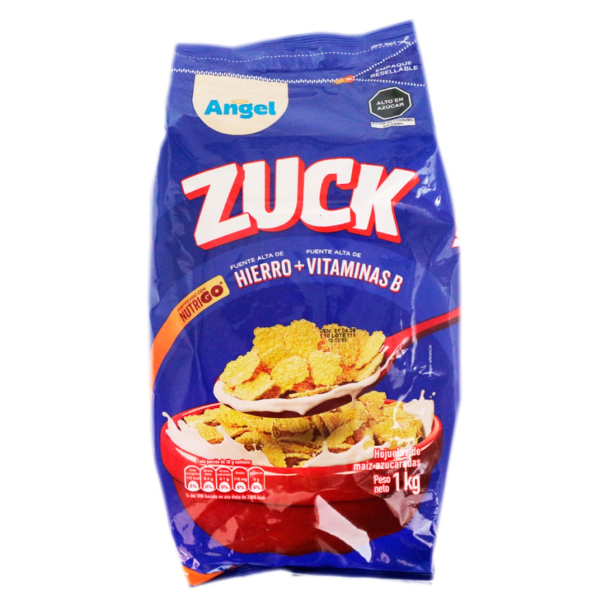 CEREAL ANGEL ZUCK HOJUELAS AZUCARADAS BOLSA 1 KG