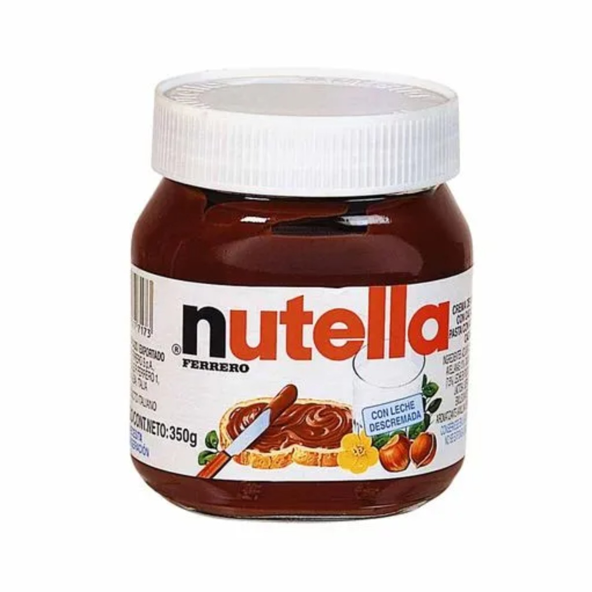 CREMA DE AVELLANAS NUTELLA FRASCO X 350 GR
