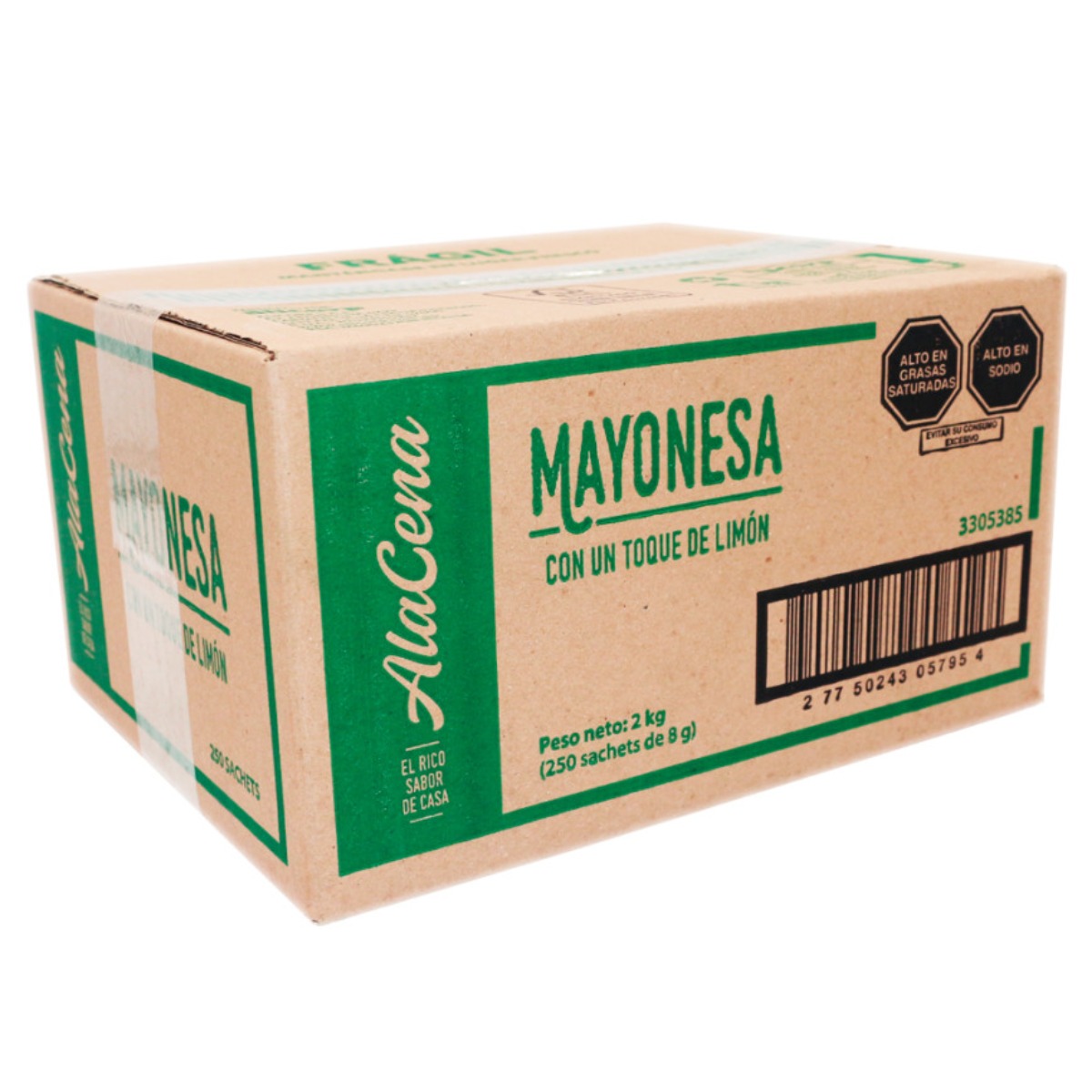 MAYONESA ALACENA 250 UND X 8 GR