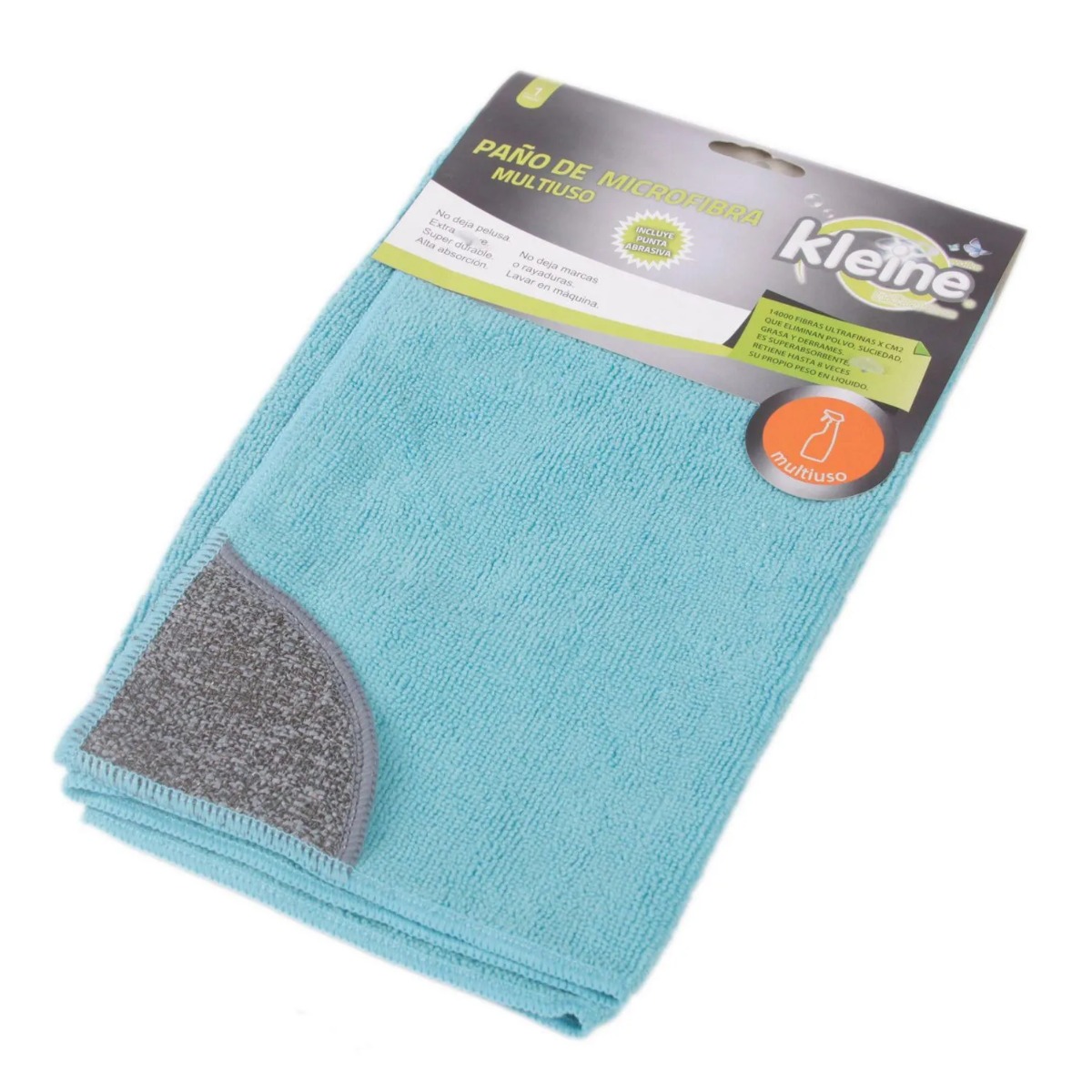 PAÑO DE MICROFIBRA CELESTE SUPER ABSORBENTE X UND