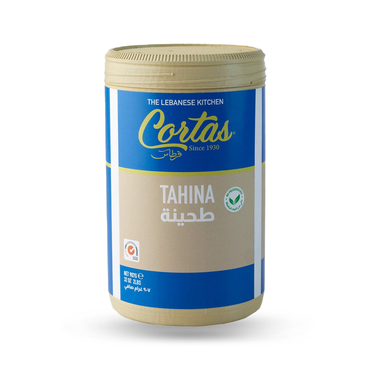 PASTA DE AJONJOLI TAHINA CORTAS X 907 GR
